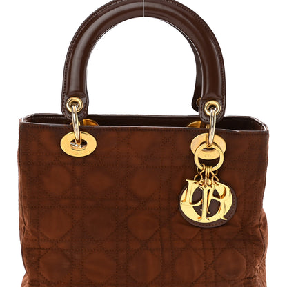 Christian Dior Nylon Cannage Medium Lady Dior Brown 7 of 12