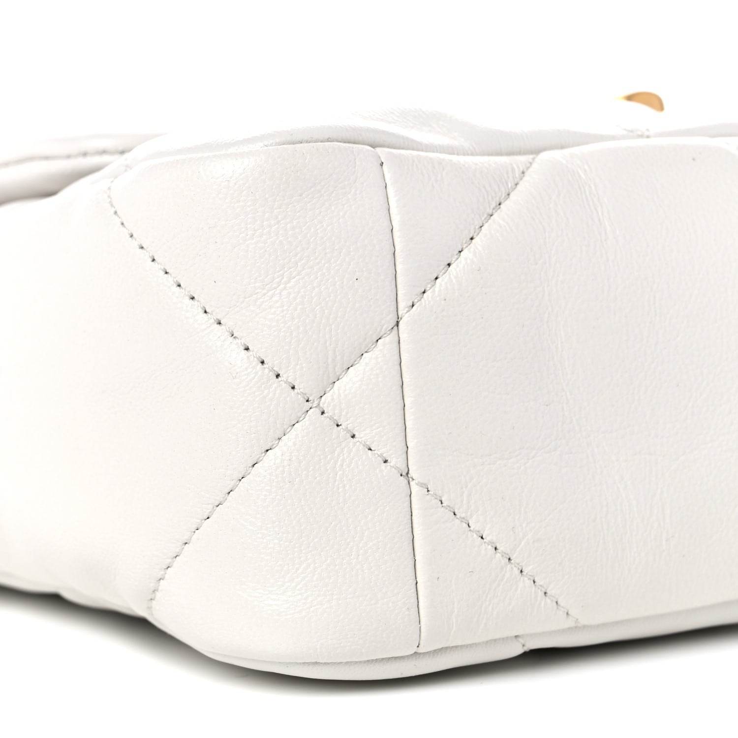 Chanel Lambskin Quilted Medium Chanel 19 Flap White 8 of 9