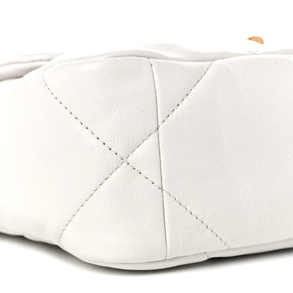 Chanel Lambskin Quilted Medium Chanel 19 Flap White 8 of 9
