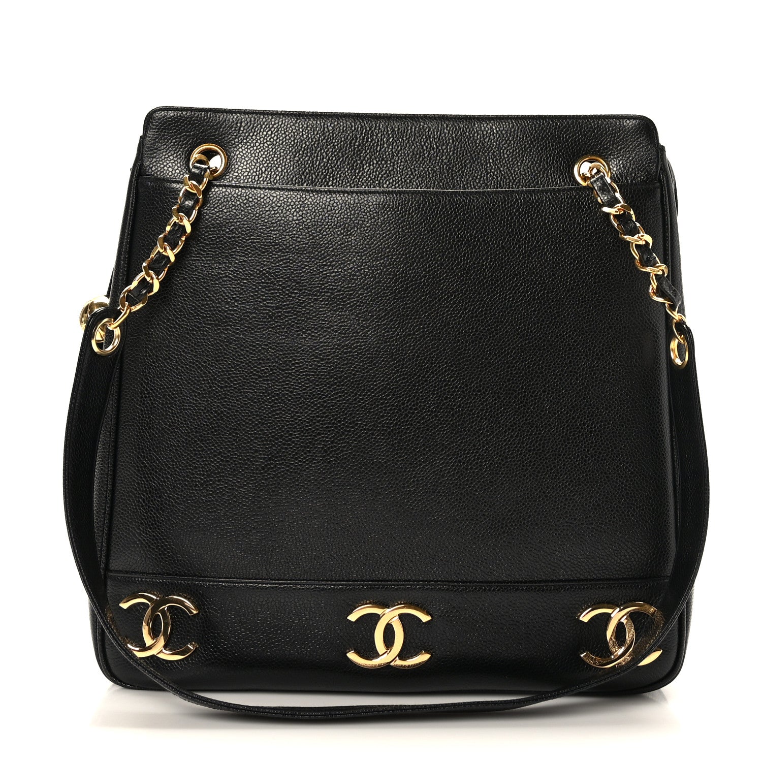 Chanel Caviar CC Shoulder Bag Black 1 of 10