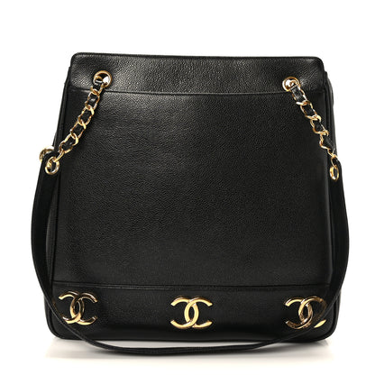 Chanel Caviar CC Shoulder Bag Black 1 of 10