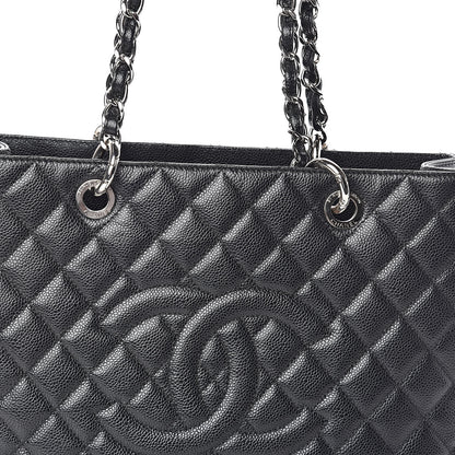 Chanel Caviar Quilted Grand Shopping Tote GST Black 8 of 10