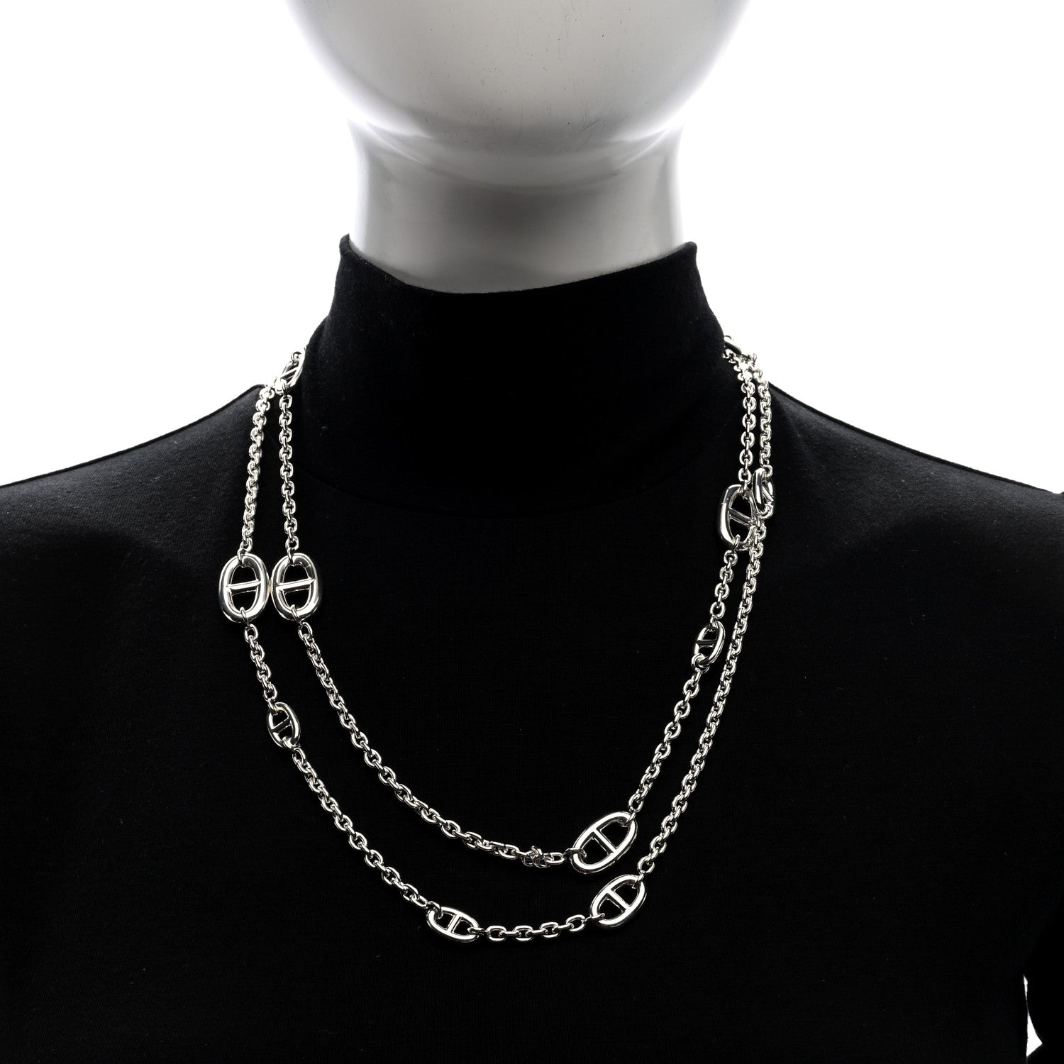 Hermes Sterling Silver Farandole Necklace 120 2 of 5