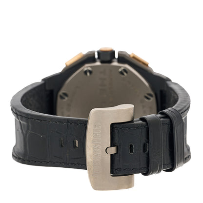Audemars Piguet Ceramic Alligator 48mm Royal Oak Offshore Legacy Arnold Automatic Watch Black 26378IO.OO.A001KE.01 4 of 5