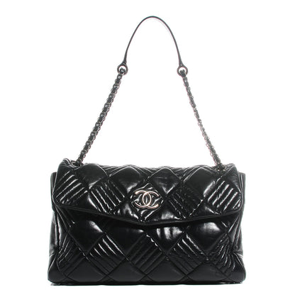 Chanel Lambskin In and Out Maxi Flap Black 1 of 7