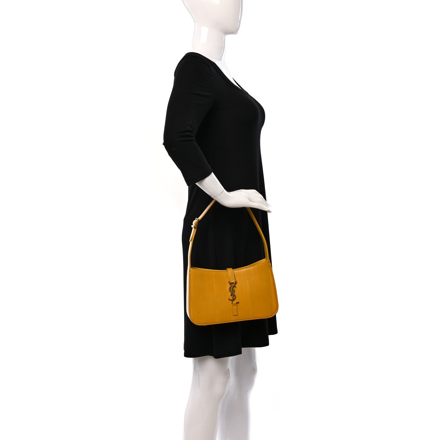 Saint Laurent Eelskin Le 5 A 7 Hobo Mimosa Yellow 2 of 8