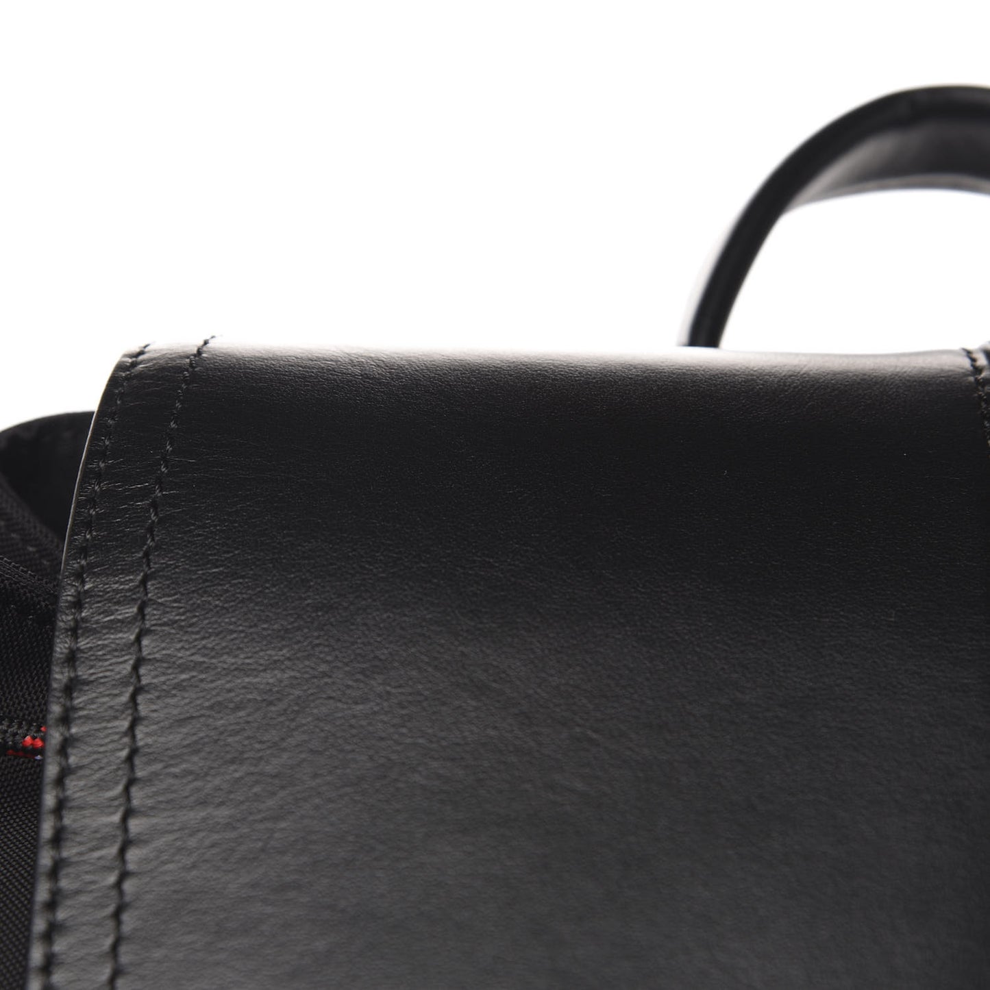 Calfskin Nylon Motion Backpack Black
