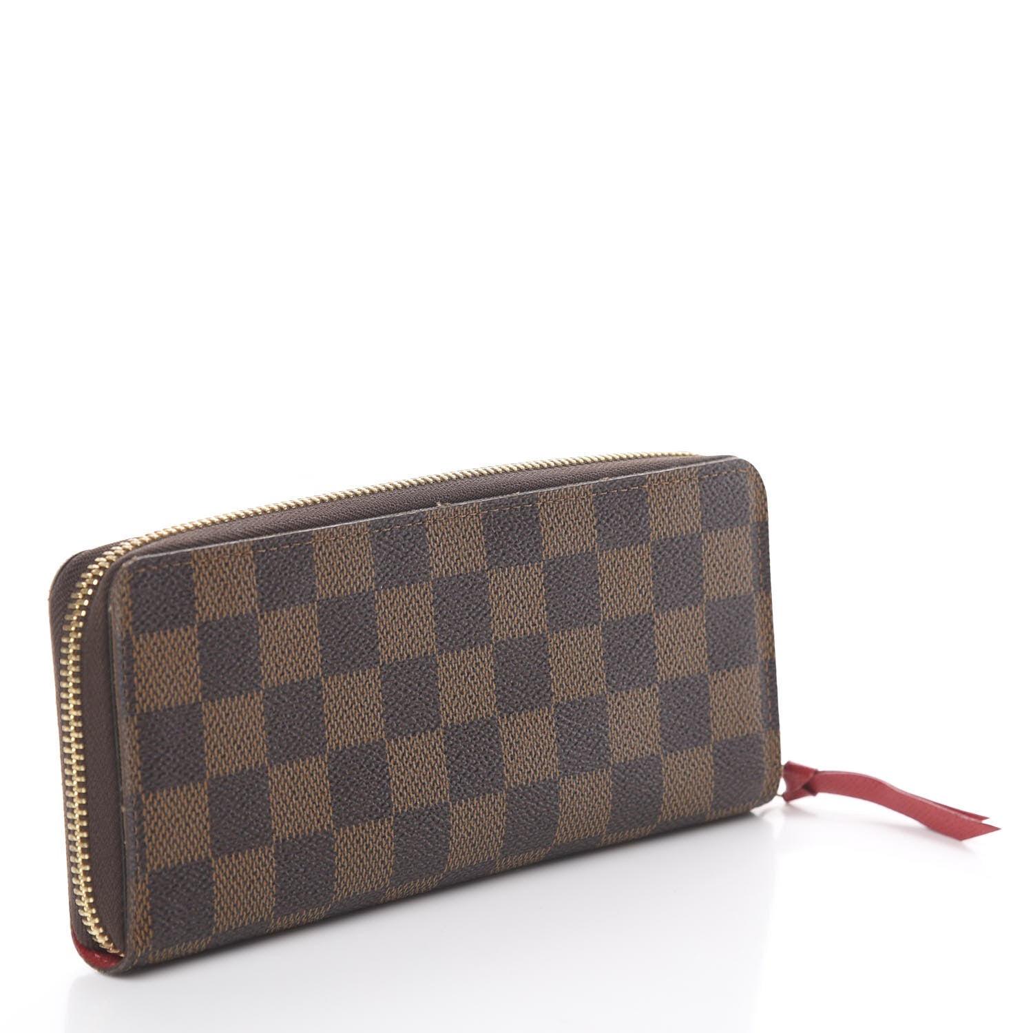 Louis Vuitton Damier Ebene Clemence Wallet Cherry 2 of 5