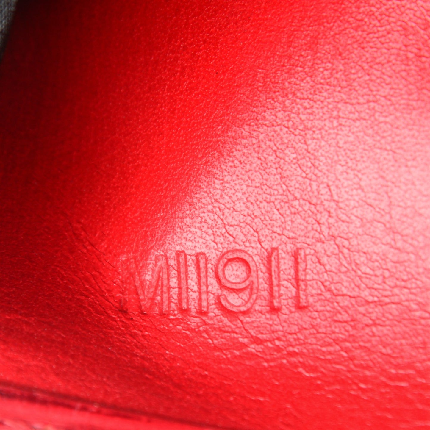 Epi Porte-Billets Cartes Credit Monnaie Wallet Rouge