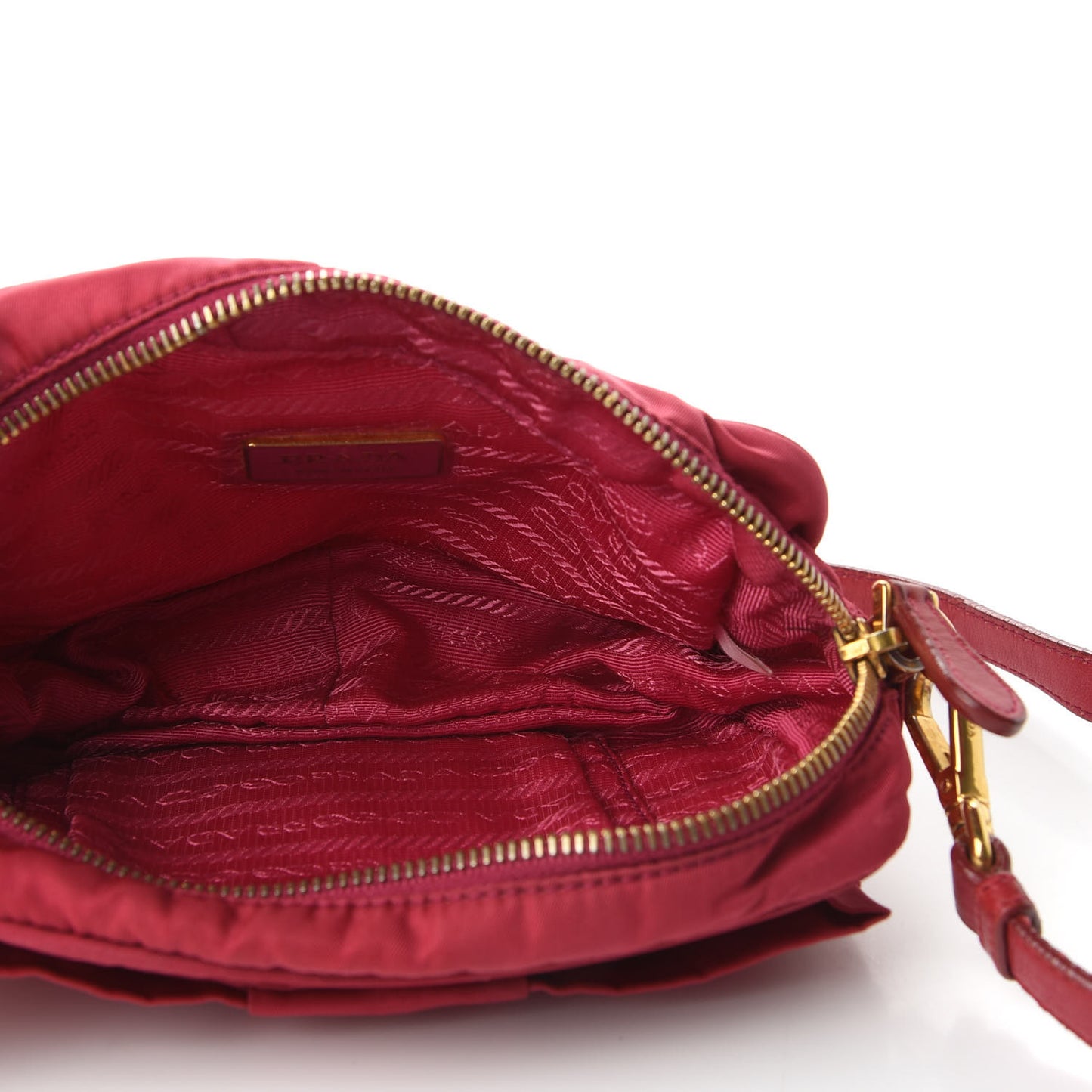 Tessuto Nylon Bow Camera Bag Fuxia