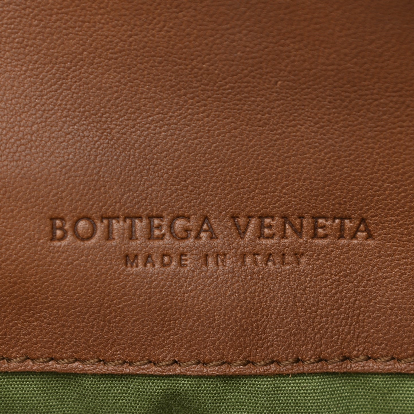 Nappa Intrecciato Messenger Bag Noce