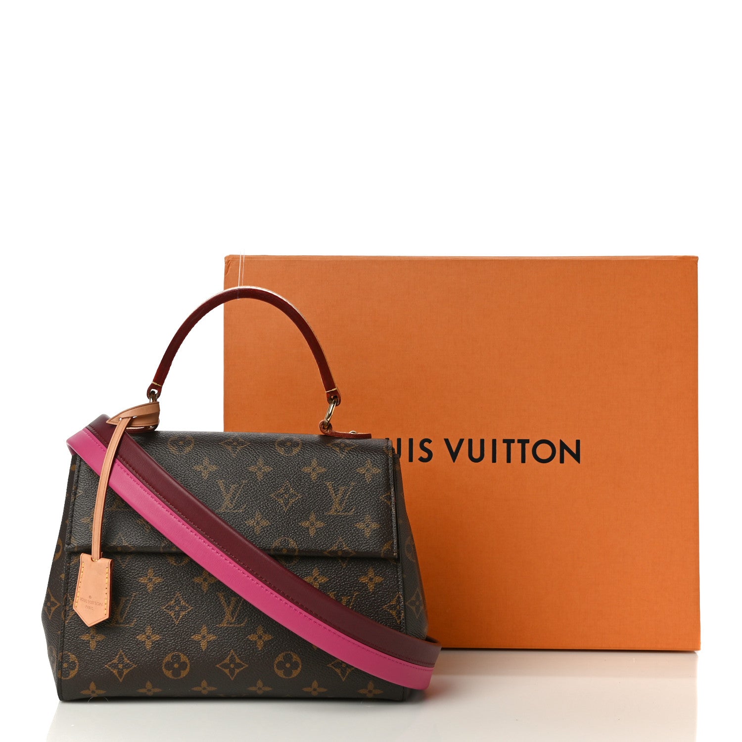 Louis Vuitton Monogram Cluny BB Bordeaux Fuchsia 9 of 9