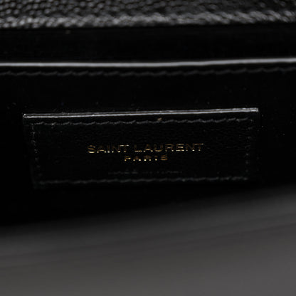 Saint Laurent Grain De Poudre Small Monogram Kate Satchel Black 5 of 9