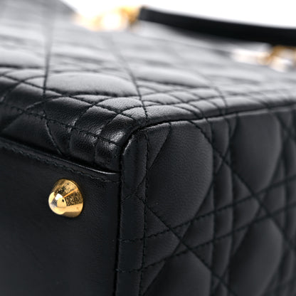 Christian Dior Lambskin Cannage Large Lady Dior Black 11 of 13