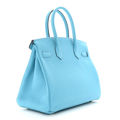 Hermes Togo Birkin 30 Blue Du Nord 3 of 13