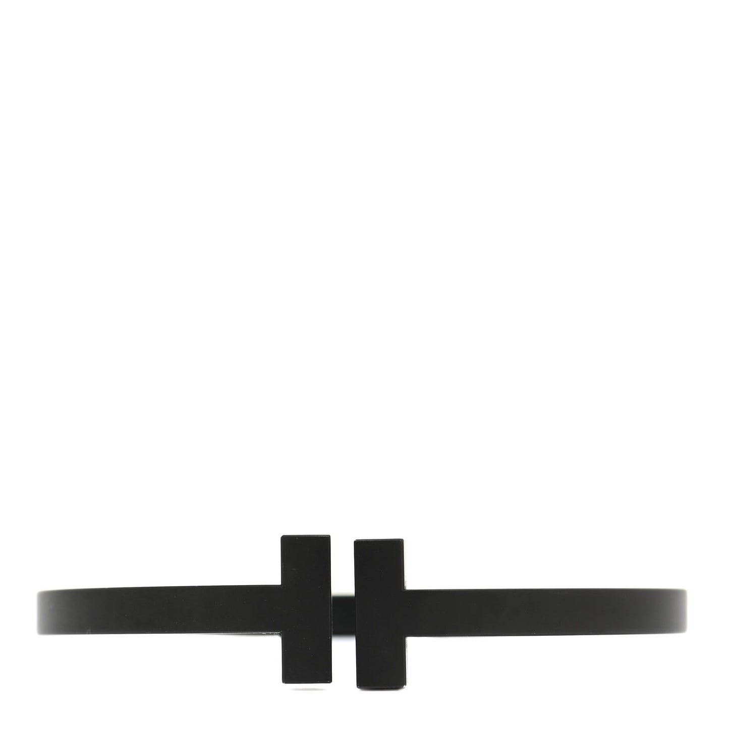 Black-Coated Stainless Steel T Square Bracelet