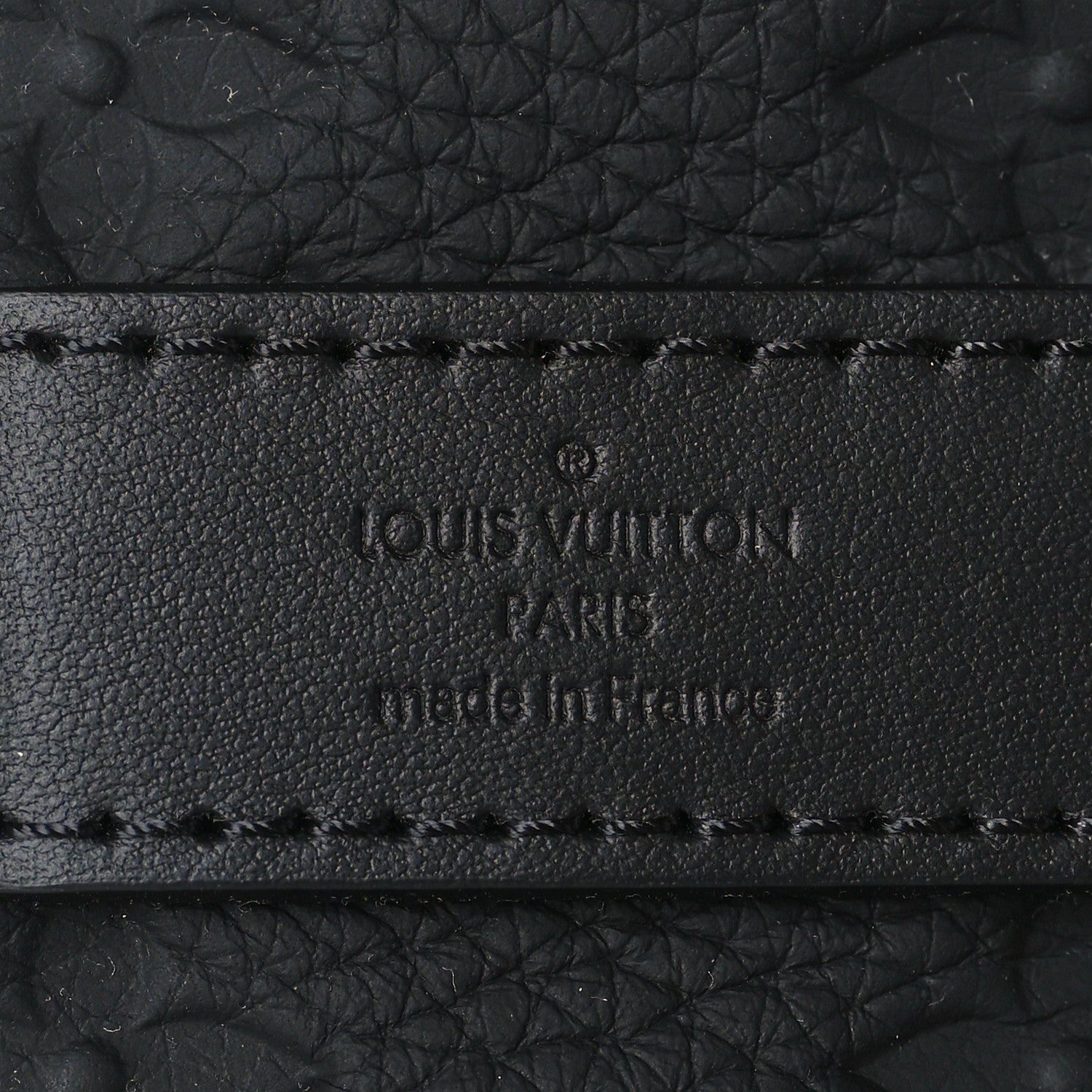 Louis Vuitton Monogram Taurillon Keepall Bandouliere 25 Black 6 of 9