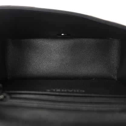 Chanel Lambskin Chevron Quilted Mini Square Flap So Black 5 of 11