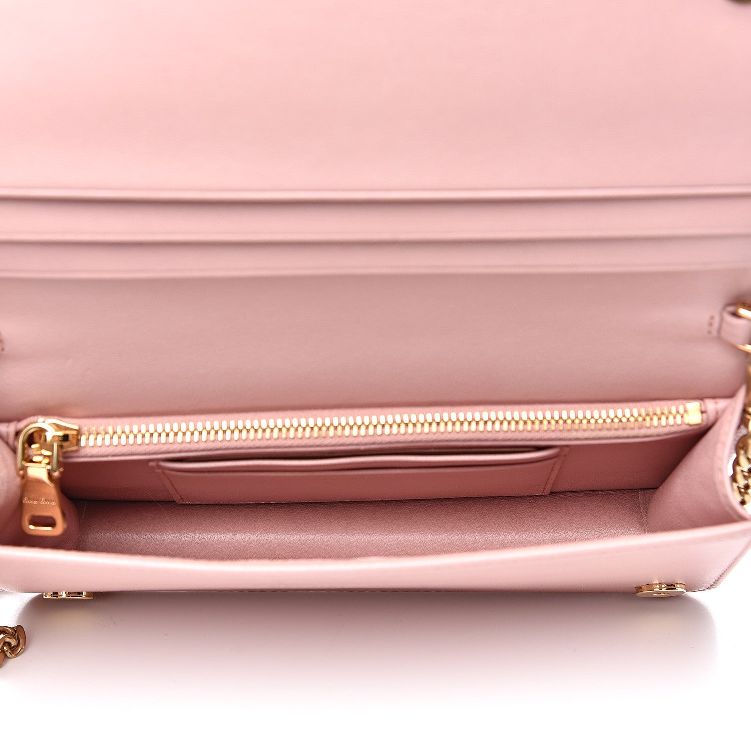 Miu Miu Nappa Matelasse Chain Crossbody Bag Orchidea 5 of 8