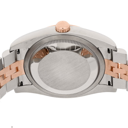 Rolex Stainless Steel 18K Everose Gold Diamond 36mm Oyster Perpetual Datejust Watch Pink Jubilee 116231 4 of 4