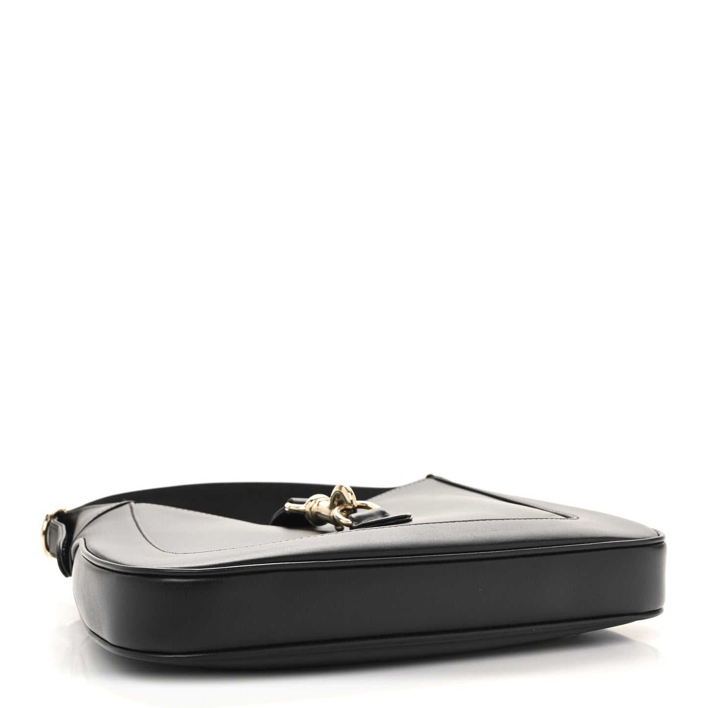 Calfskin Small Jackie Shoulder Bag Black