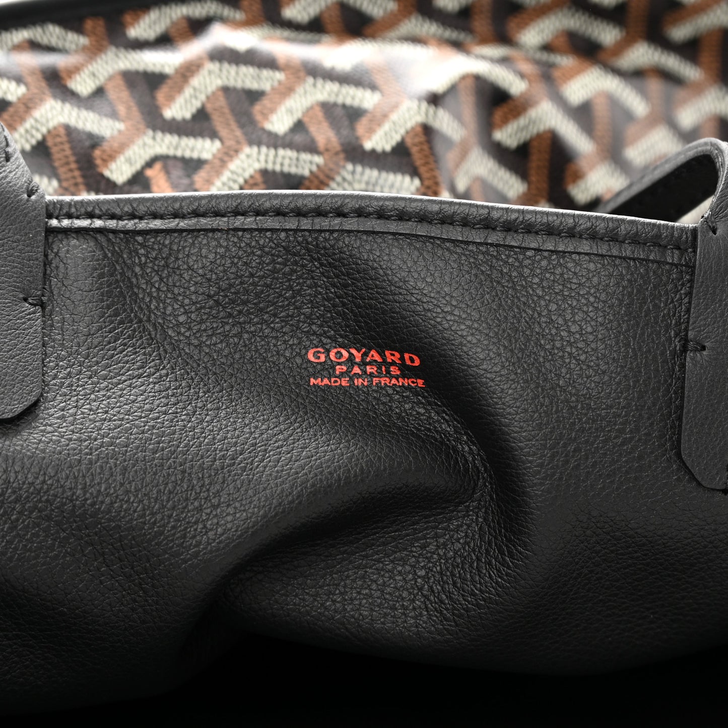 Goyardine Reversible Anjou PM Black