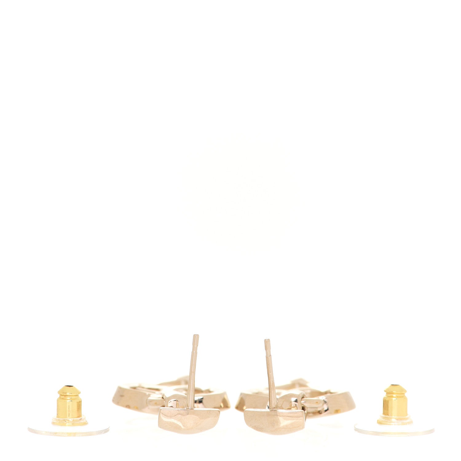 Chanel Metal CC Heart Coco In Love Drop Earrings Gold 4 of 5