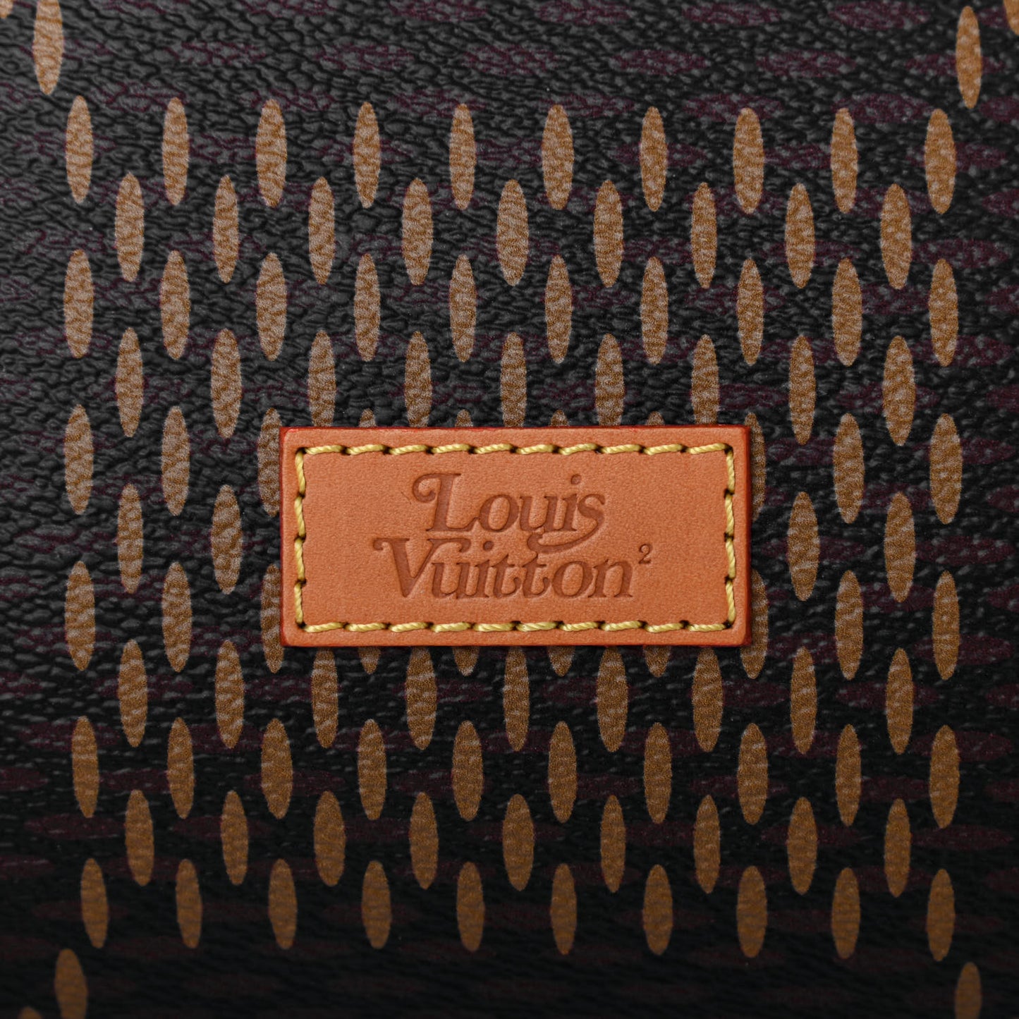 X NIGO Giant Damier Ebene Monogram Keepall Bandouliere 50