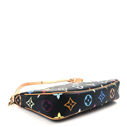 Louis Vuitton Monogram Multicolor Pochette Accessories Black 6 of 21