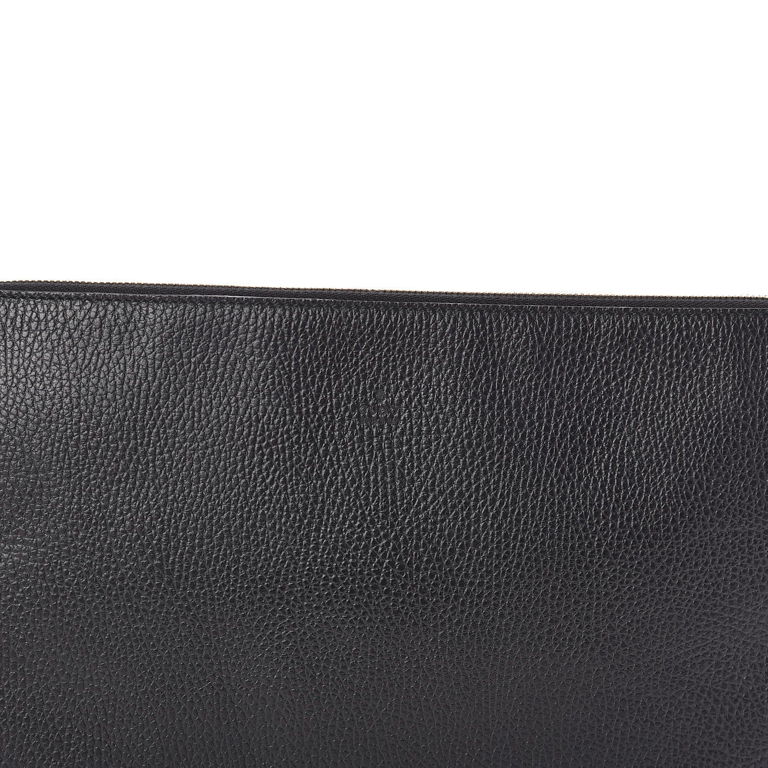 Gucci Pebbled Calfskin Large Bamboo Clutch Black 7 of 7