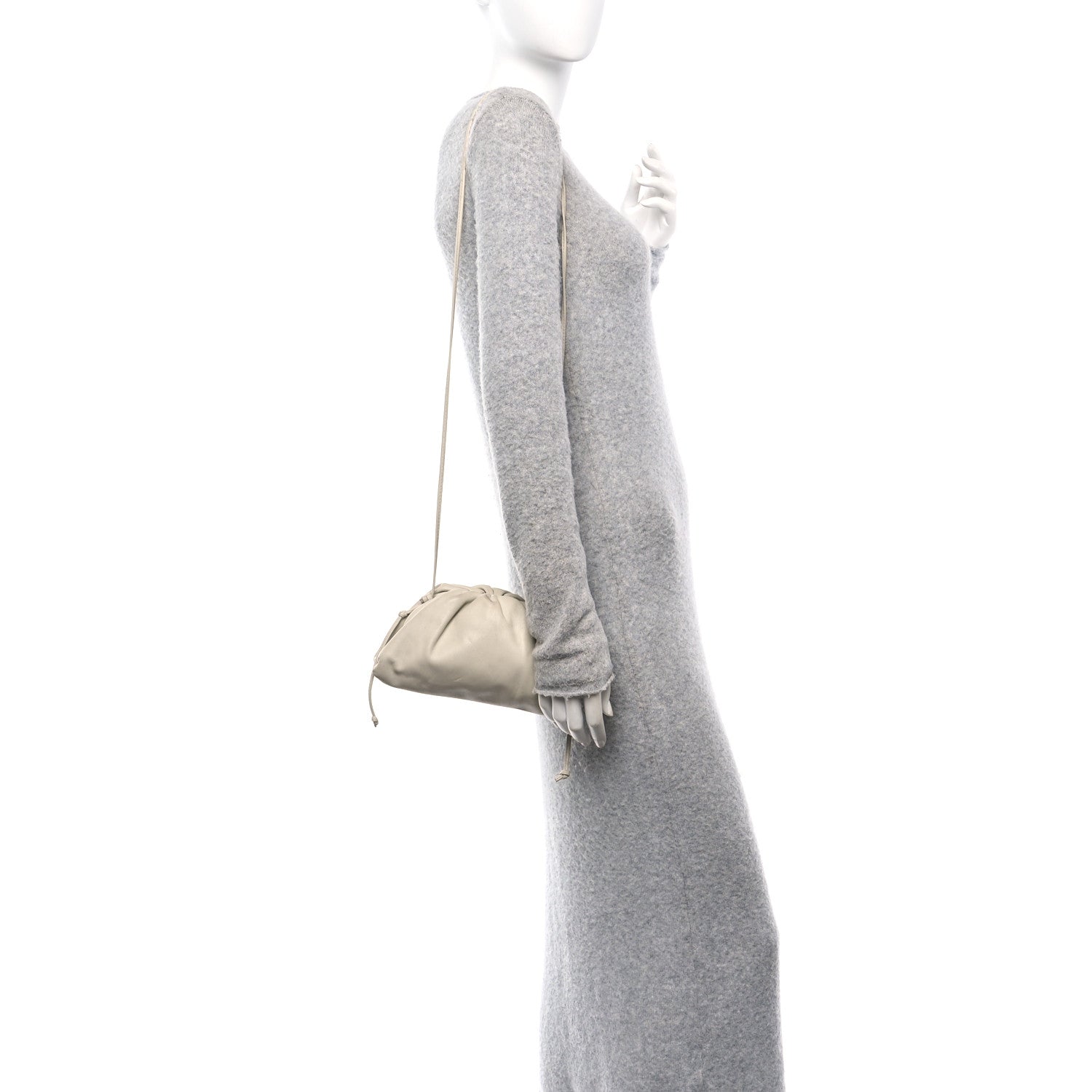 Bottega Veneta Butter Calfskin The Mini Pouch Chalk 2 of 17