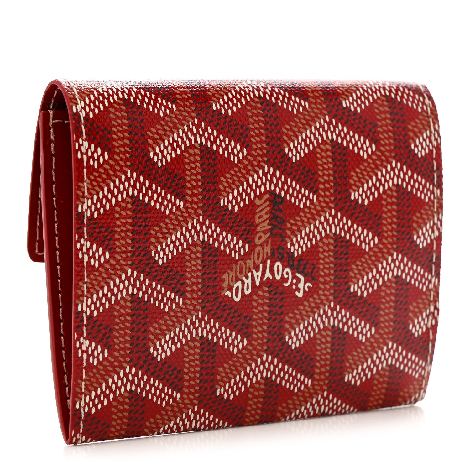 Goyard Goyardine Marigny Coin Purse Wallet Red 3 of 7