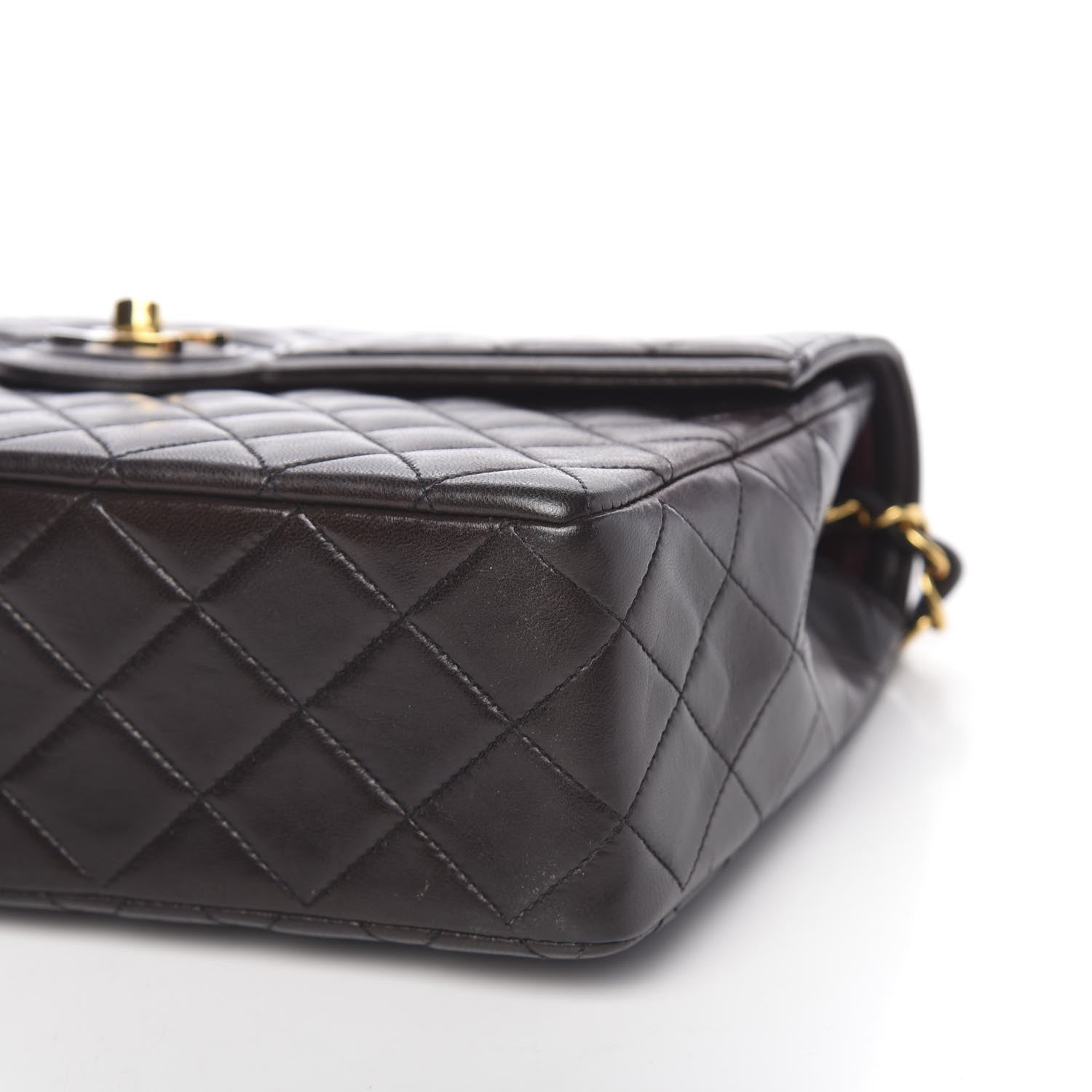 Chanel Lambskin Quilted Medium Single Flap Black 10 of 11