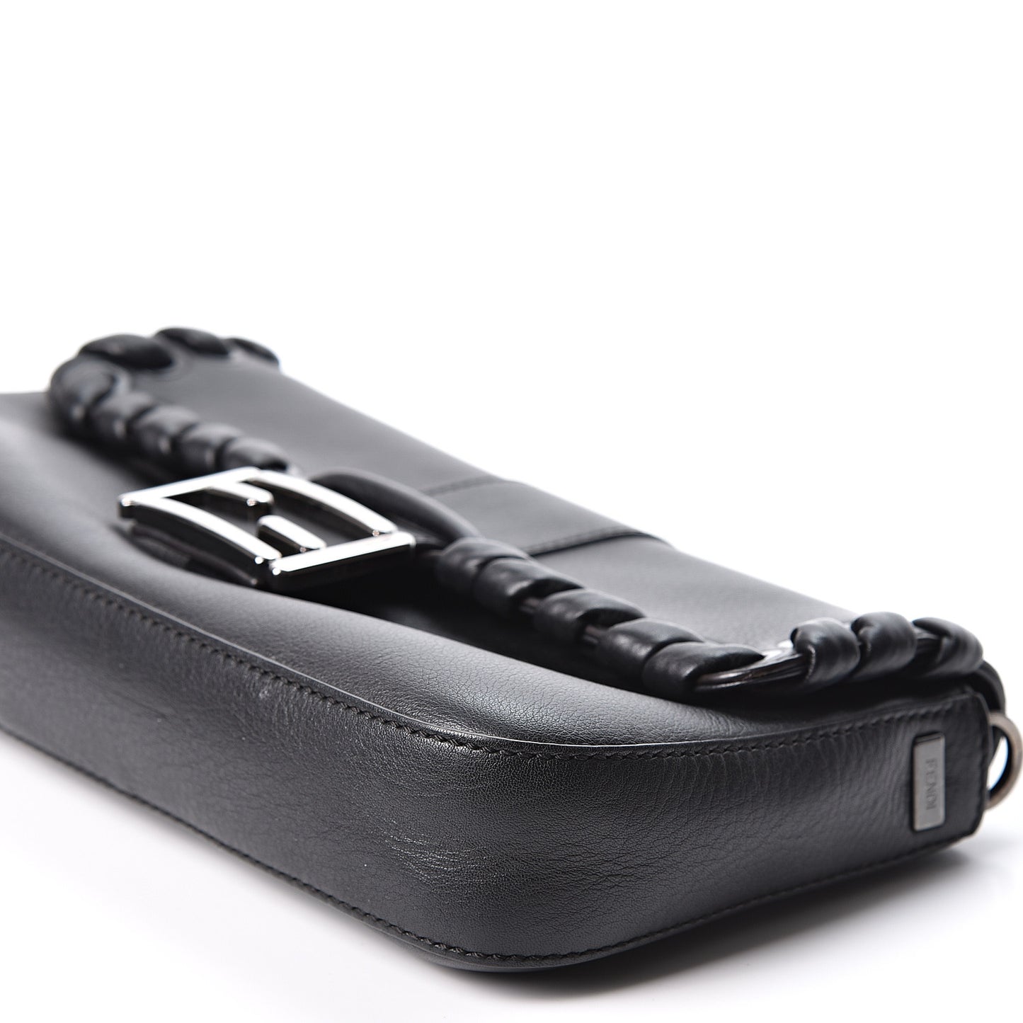 Vitello Dolce Lace Up Baguette Black