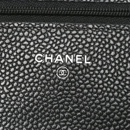 Chanel Caviar Quilted Wallet On Chain WOC Black 6 of 12