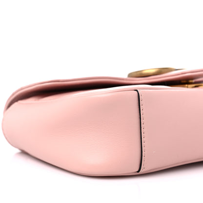 Gucci Calfskin Matelasse Mini GG Marmont Shoulder Bag Perfect Pink 9 of 11