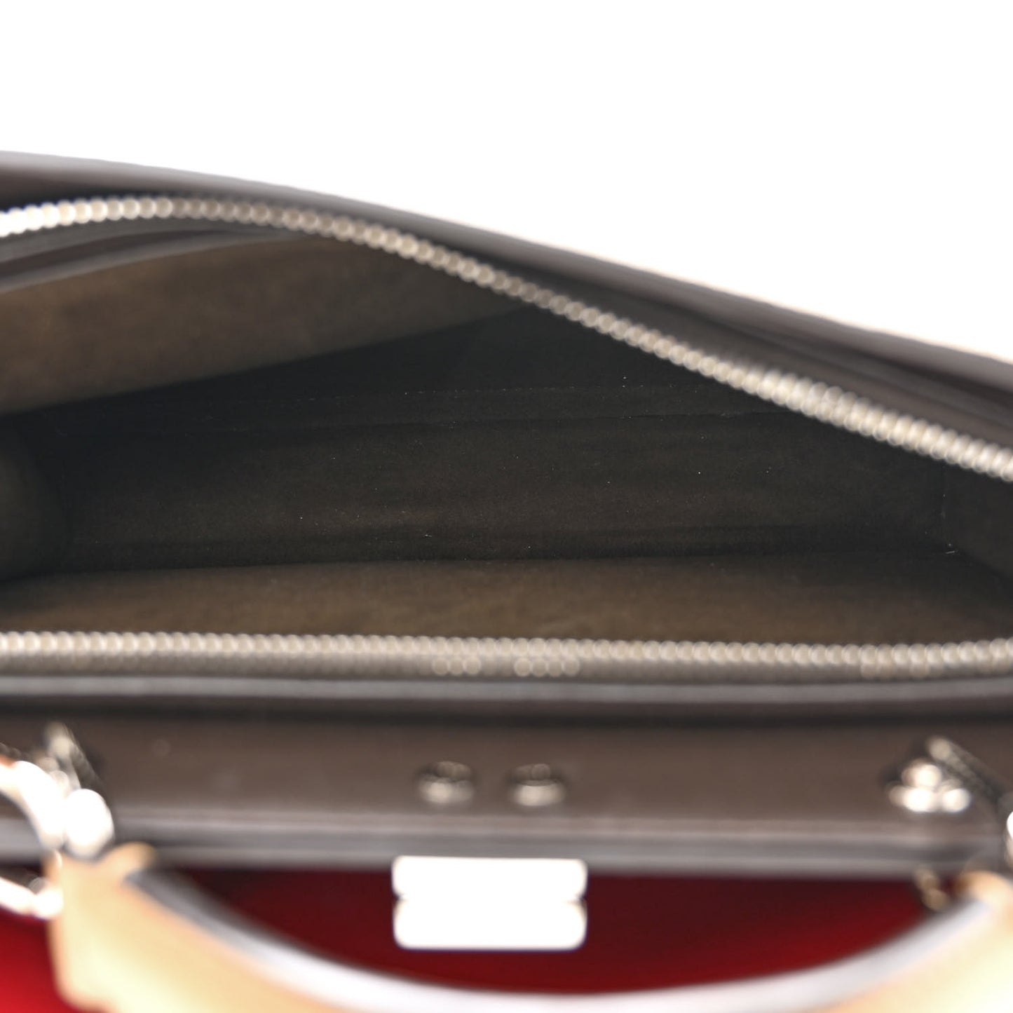 Cuoio Romano Vitello Cover Glazed Fabric Bi-Color FF 1974 Mini Peekaboo I SEE U Satchel Sand Tobacco Moro