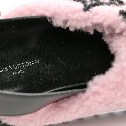 Louis Vuitton Shearling Paseo Sandals 38.5 Pink 9 of 15