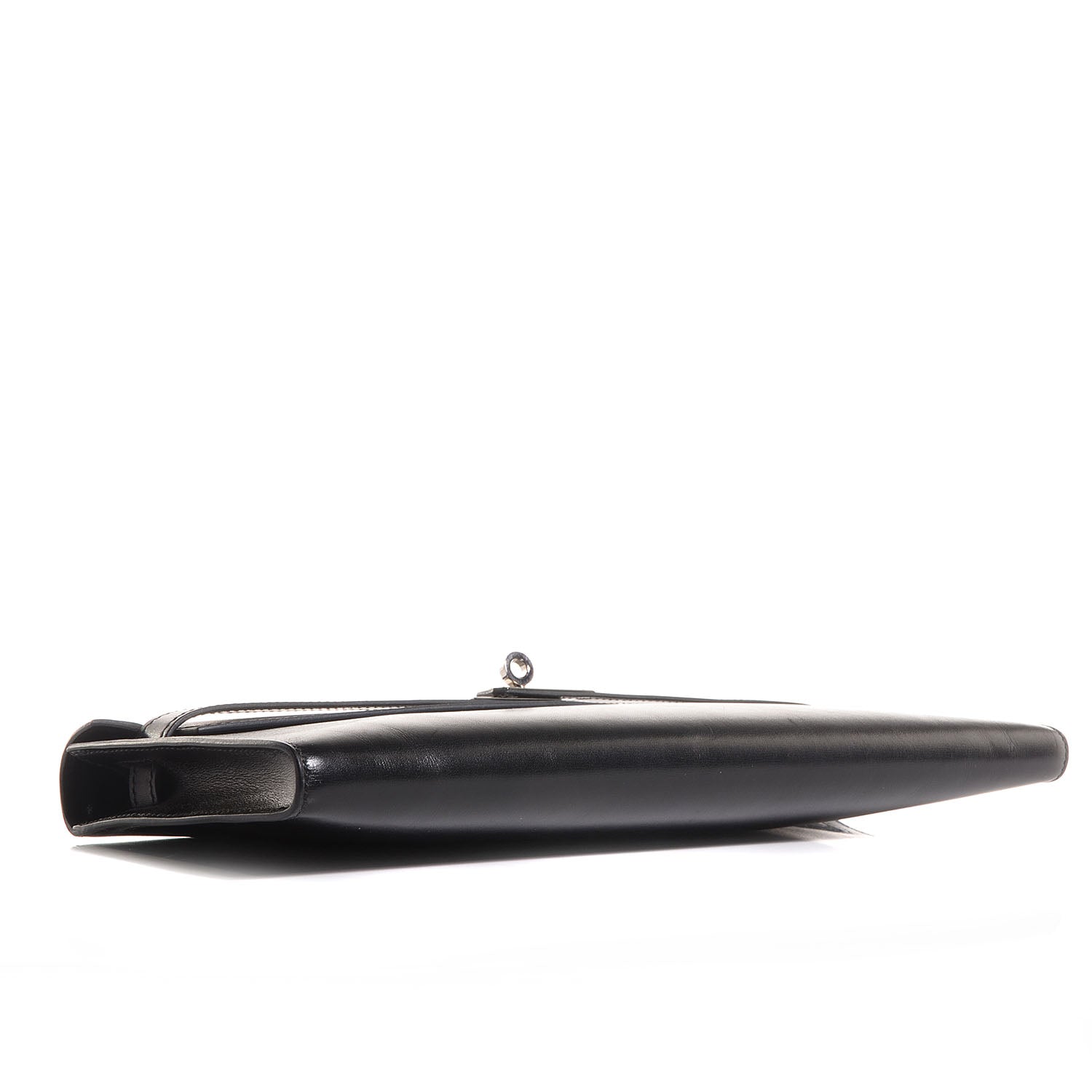 Hermes Box Kelly Cut Clutch Black 4 of 13