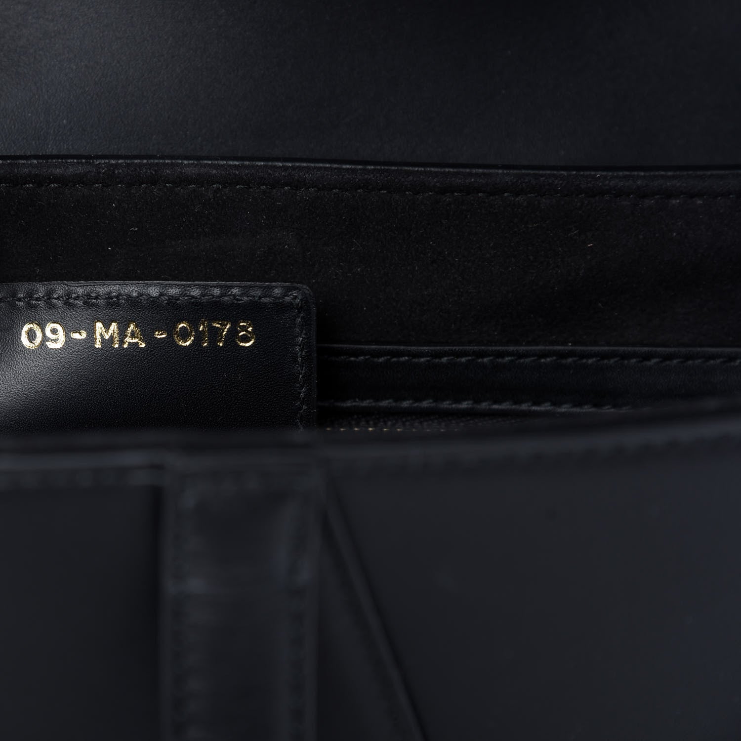 Christian Dior Calfskin Saddle Bag Black 9 of 10
