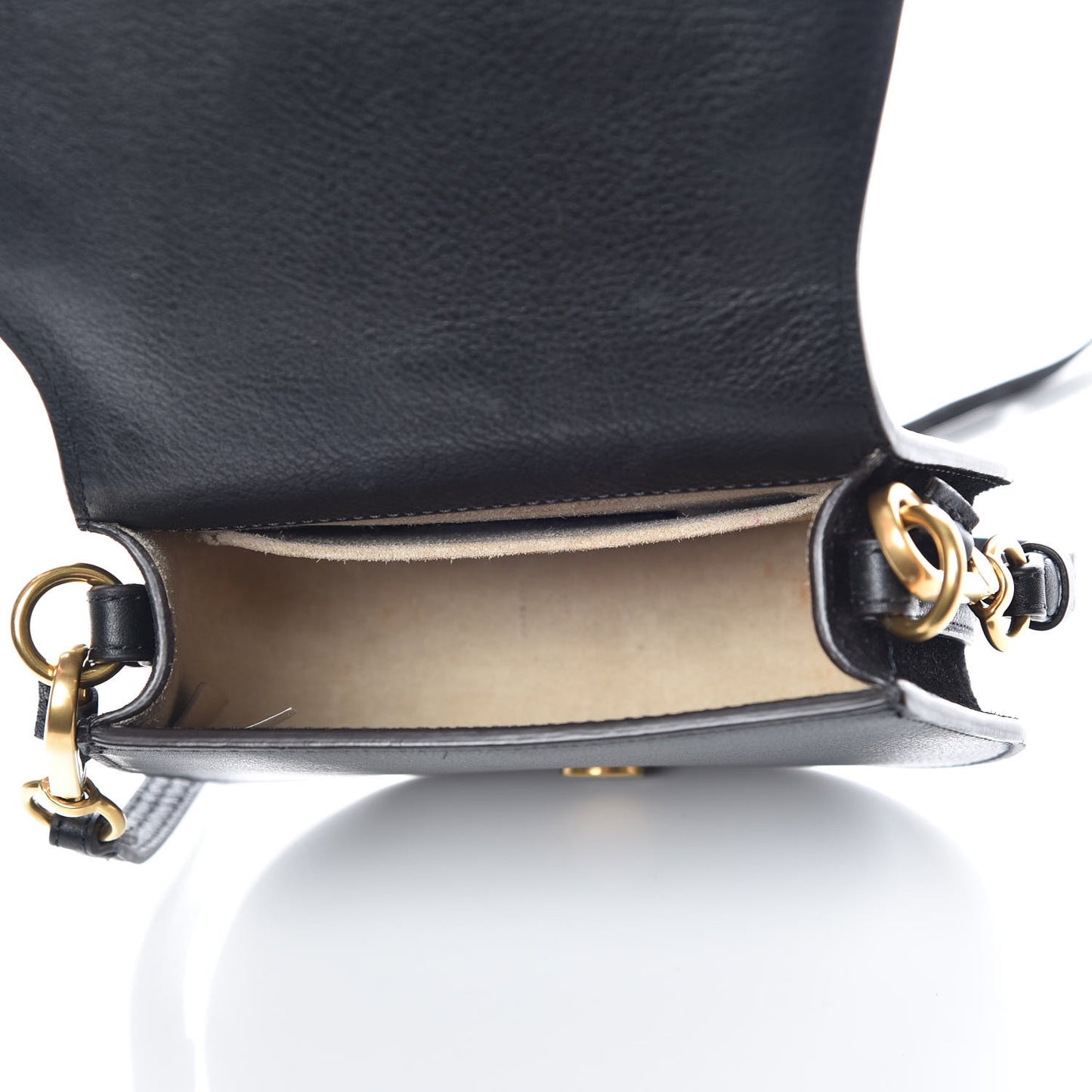 Calfskin Small Nile Bracelet Bag Black