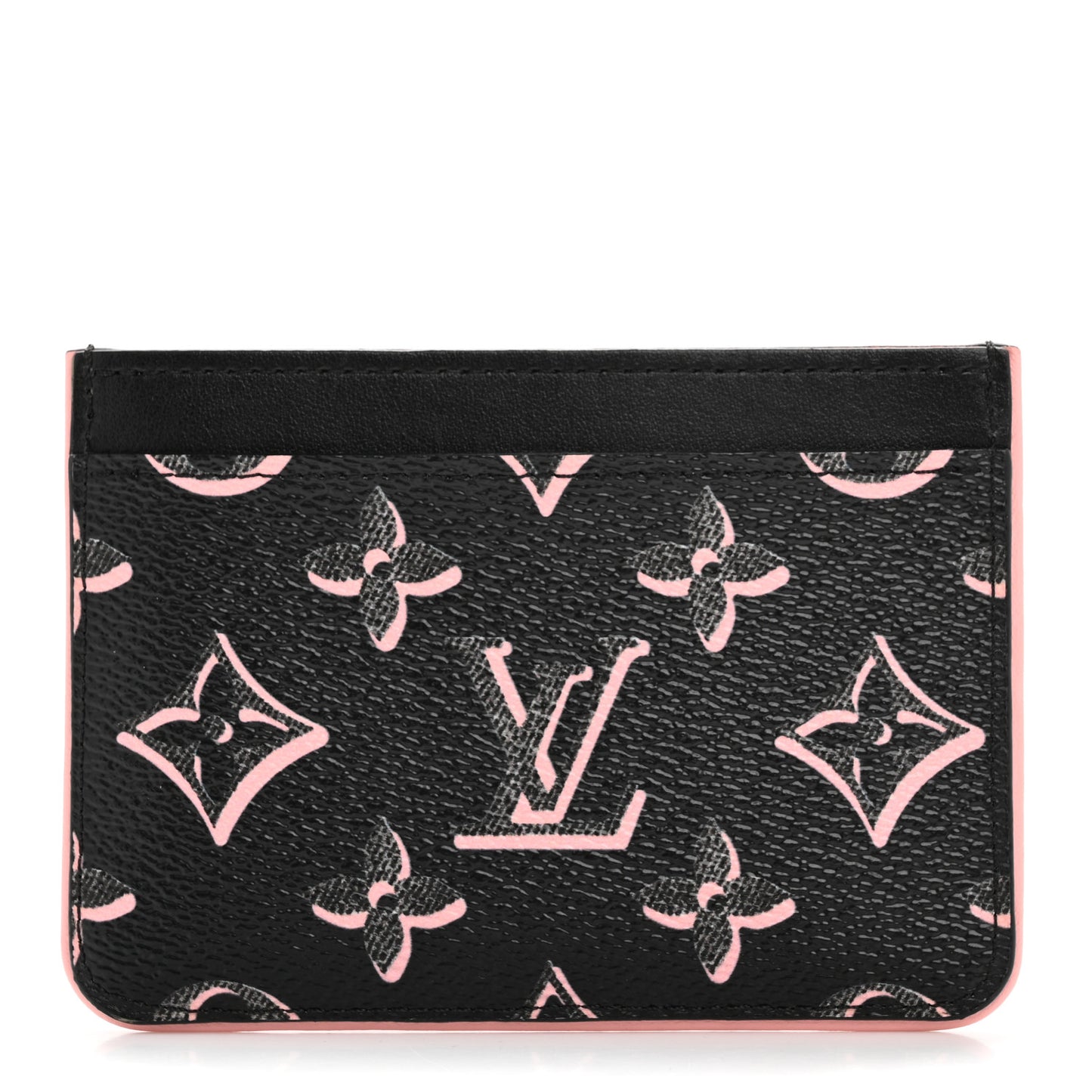 Monogram Fall for You LV Side-Up Card Holder Black