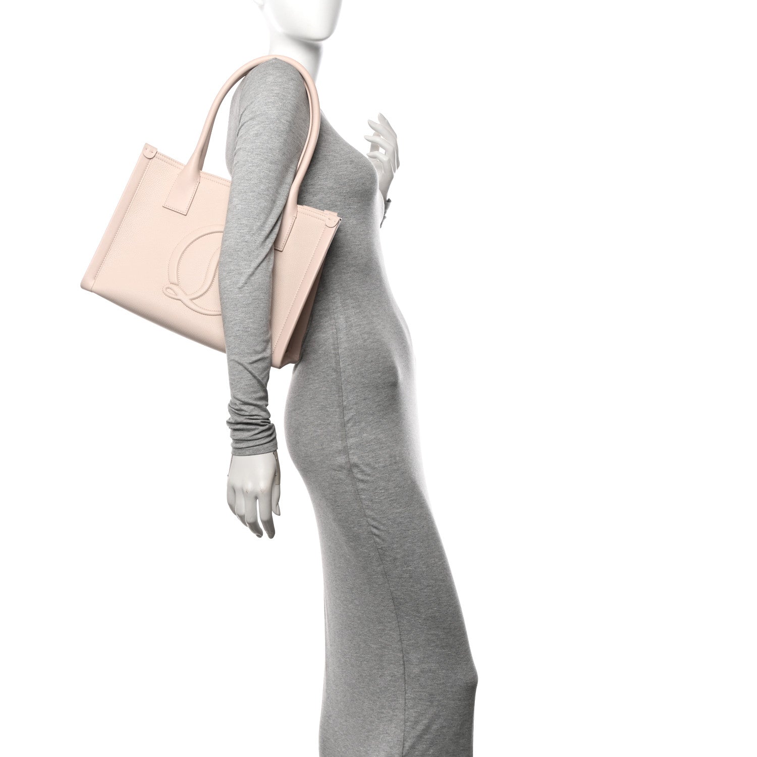 Christian Louboutin Calfskin Empire Small By My Side Tote Leche 2 of 11