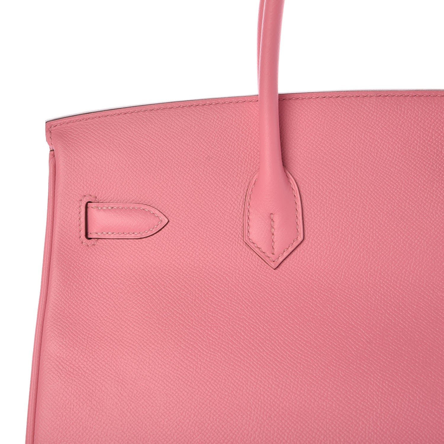 Hermes Epsom Horseshoe Birkin 35 Rose Confetti Gris Perle 8 of 34