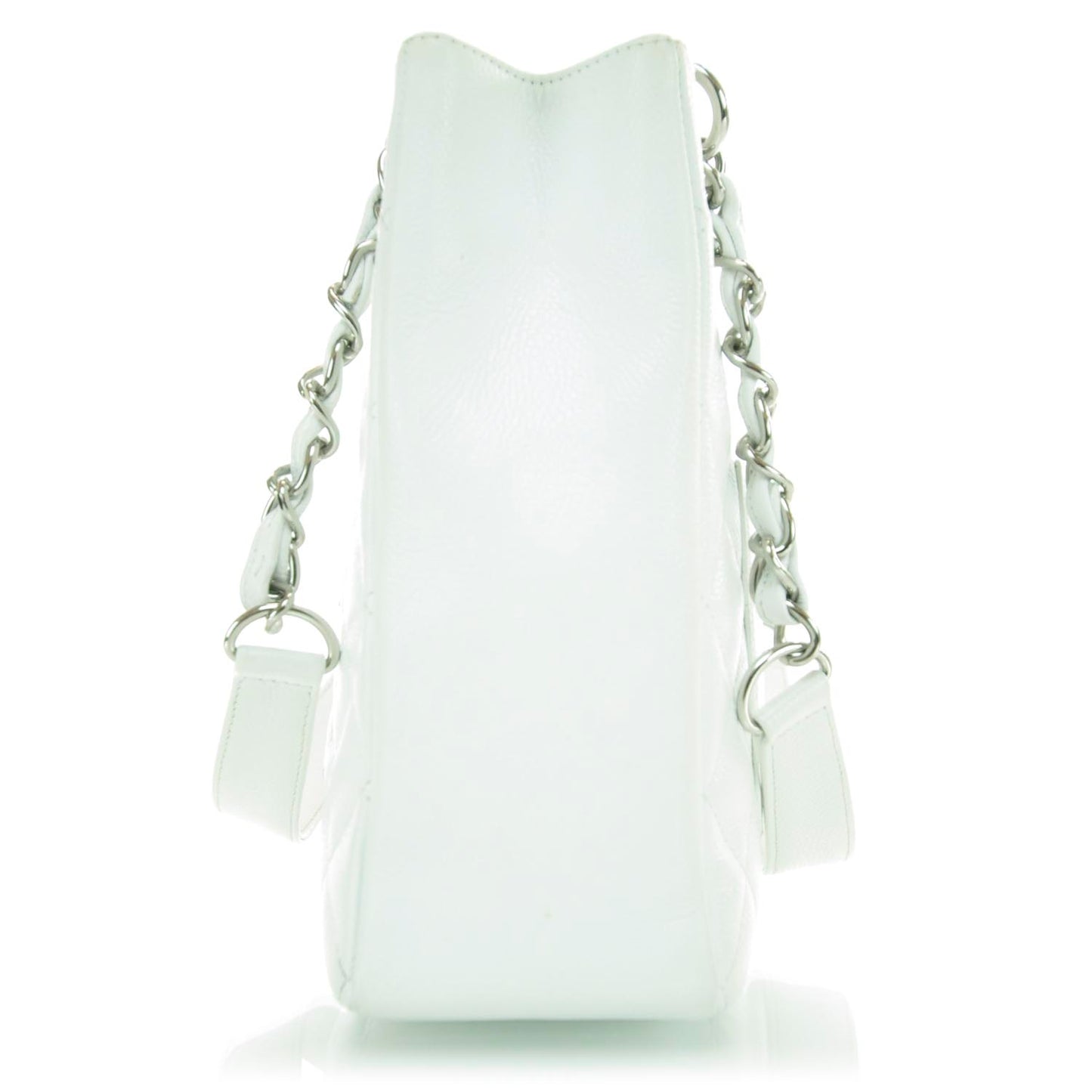 Caviar Petit Shopping Tote PST White