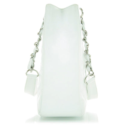 Chanel Caviar Petit Shopping Tote PST White 4 of 11
