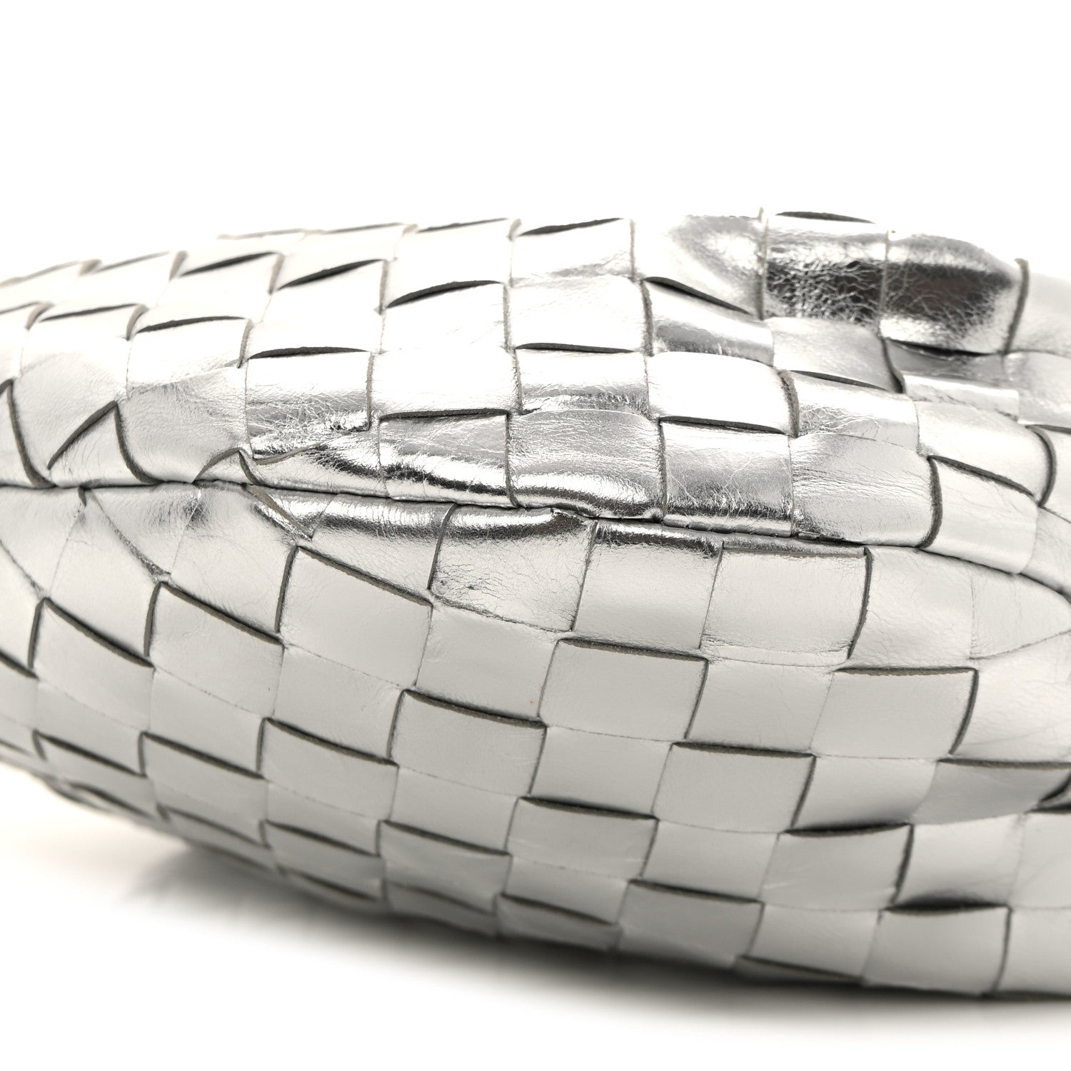 Bottega Veneta Metallic Nappa Intrecciato Mini Jodie Silver 9 of 10
