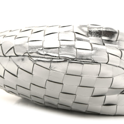Bottega Veneta Metallic Nappa Intrecciato Mini Jodie Silver 9 of 10