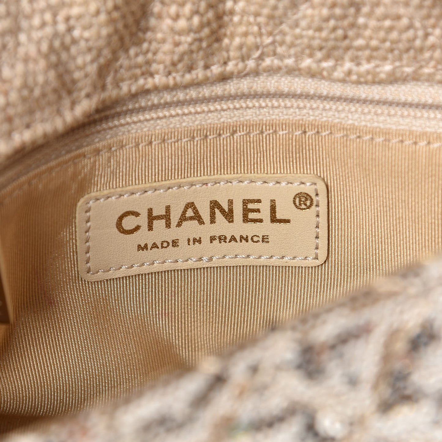 Sequin Mini Reissue Messenger Flap Gold