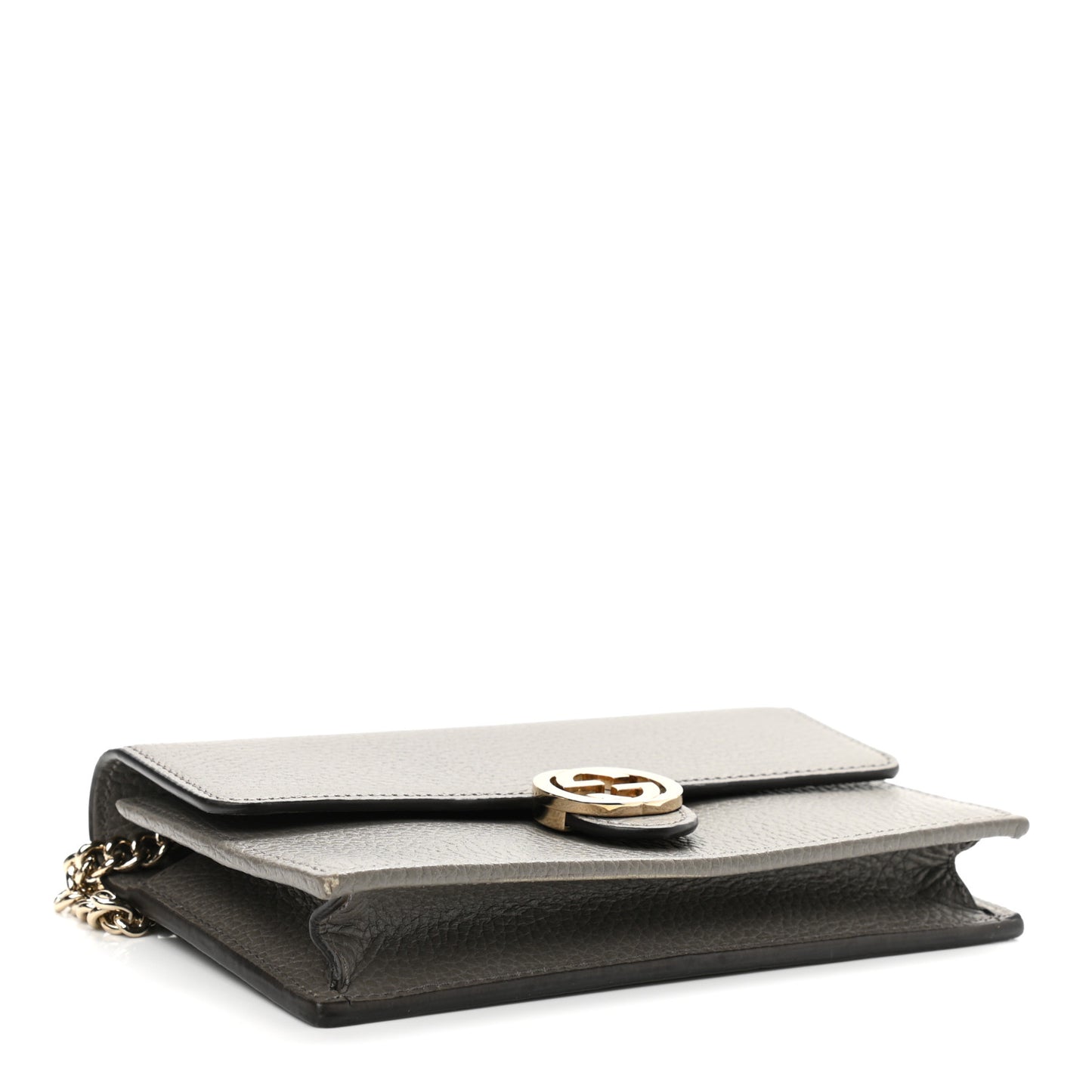 Dollar Calfskin Interlocking G Chain Wallet Loess